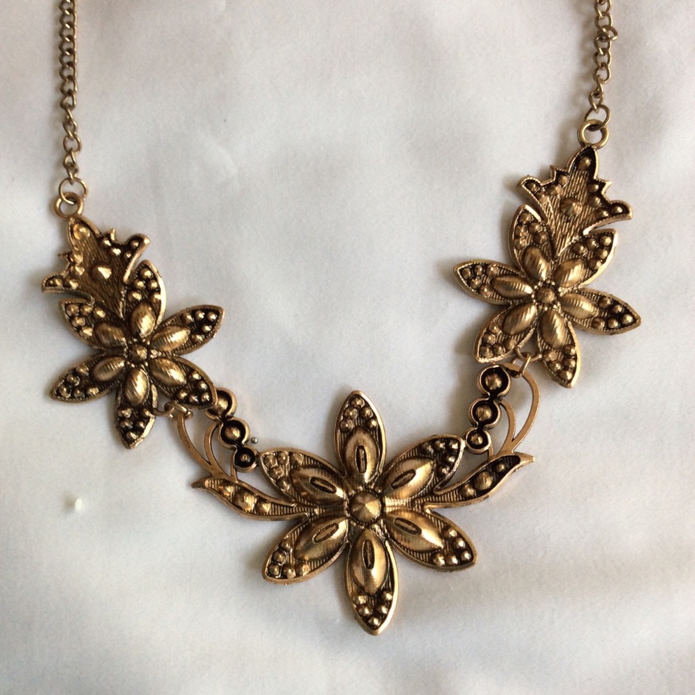 Statement Crystal / Rhinestone Necklace Multicolo… - image 7